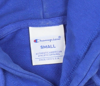 Mens UK Size S Champion Blue Pullover Hoodie
