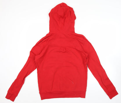 Mens UK Size M Nike Red Pullover Hoodie