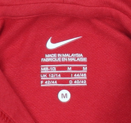 Mens UK Size M Nike Red Pullover Hoodie