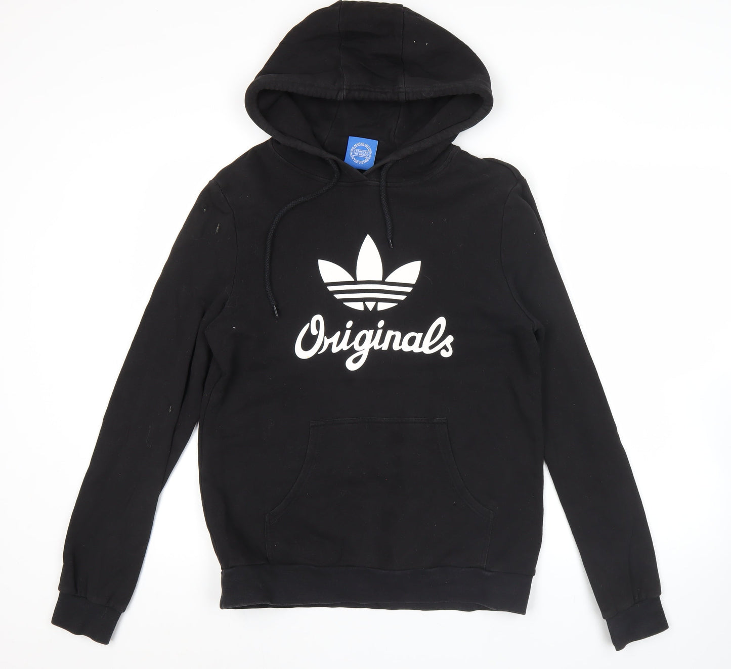 Mens UK Size S adidas Black Pullover Hoodie