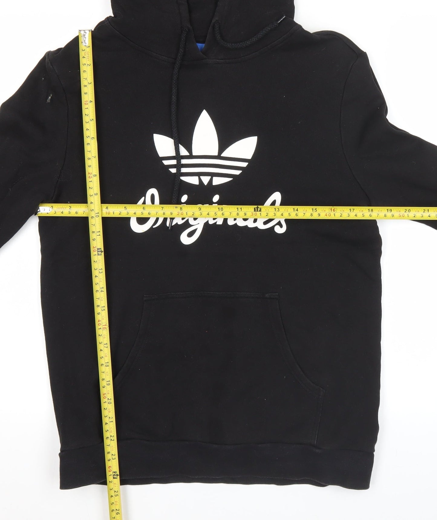 Mens UK Size S adidas Black Pullover Hoodie