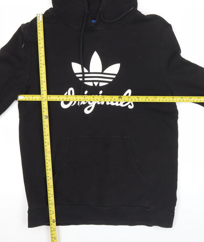 Mens UK Size S adidas Black Pullover Hoodie
