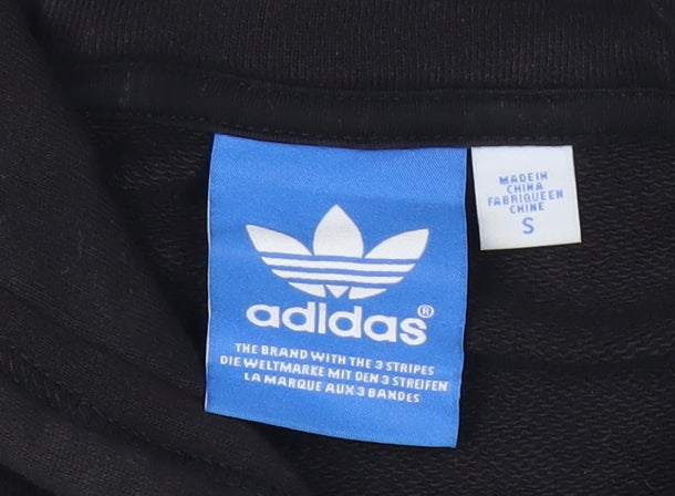 Mens UK Size S adidas Black Pullover Hoodie