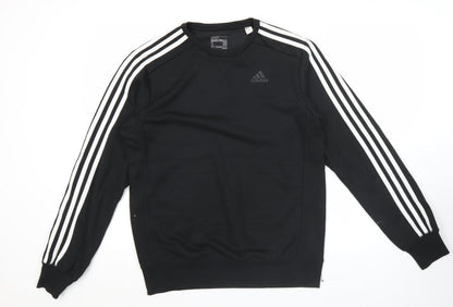Mens UK Size S adidas Black Pullover Sweatshirt