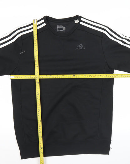Mens UK Size S adidas Black Pullover Sweatshirt
