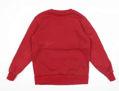 Mens UK Size XS FILA Red Pullover Sweatshirt