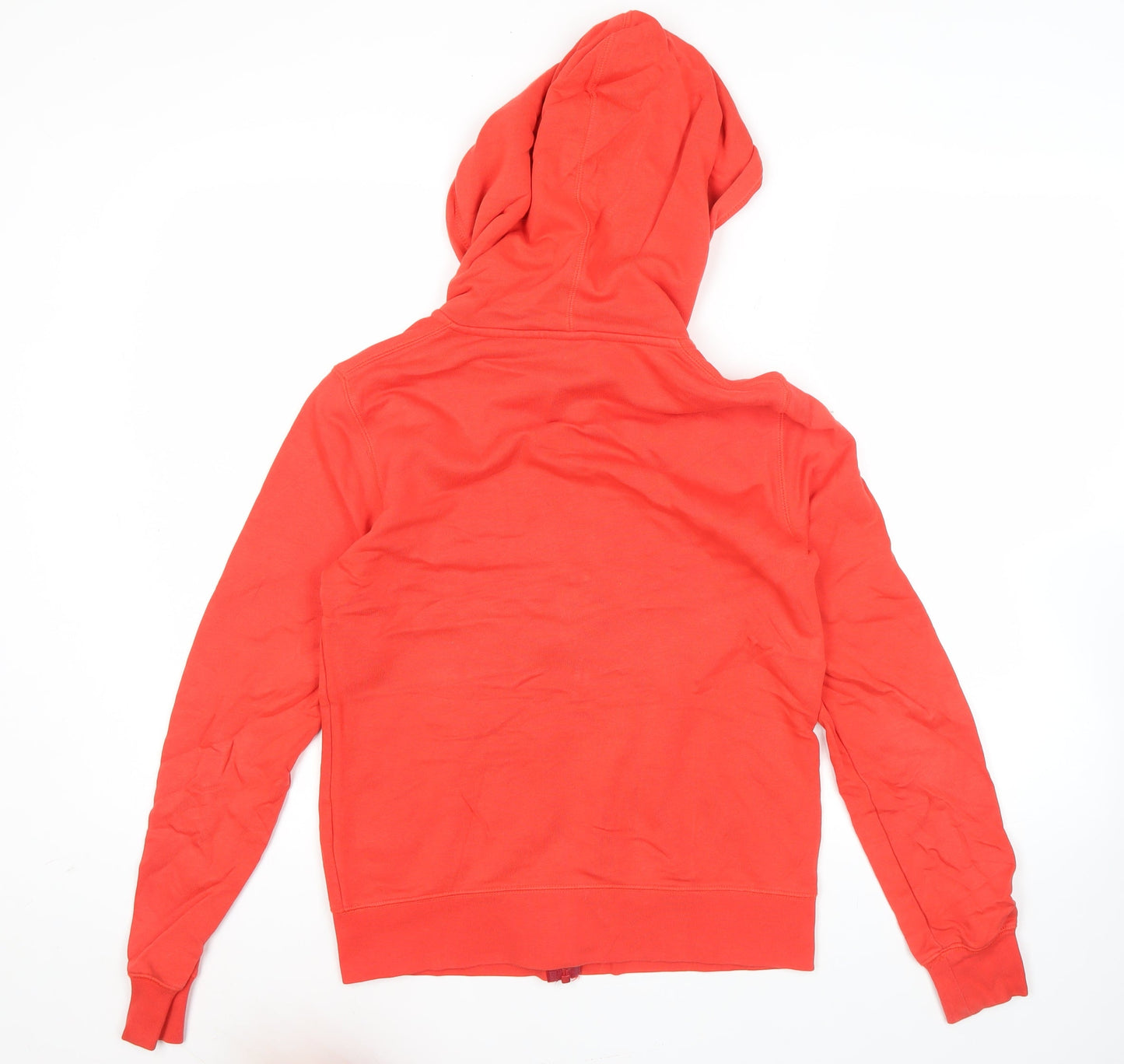 Nike Women's Red Full Zip Hoodie Sweatshirt Size M Cotton Blend