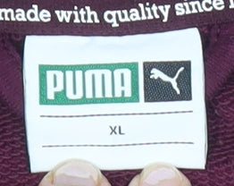 Puma Men's Red XL Track Jacket Full Zip Sportswear