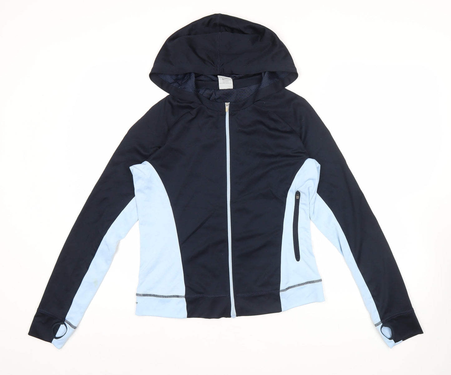 Nike Women’s Navy Blue Full Zip Hoodie Jacket Size M Dri-Fit