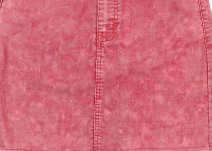 PrettyLittleThing Womens Pink Size 8 Corduroy Mini Skirt