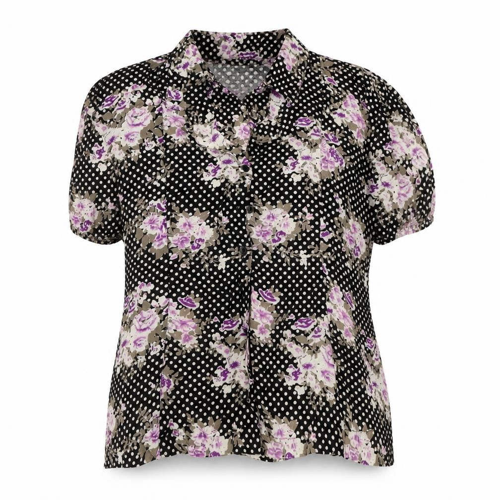Womens UK Size L Masai Black Tunic Blouse