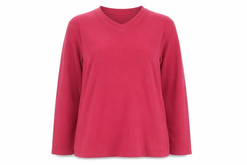 Peter Storm Womens Pink Size 16 Pullover Fleece Sweatshirt V-Neck