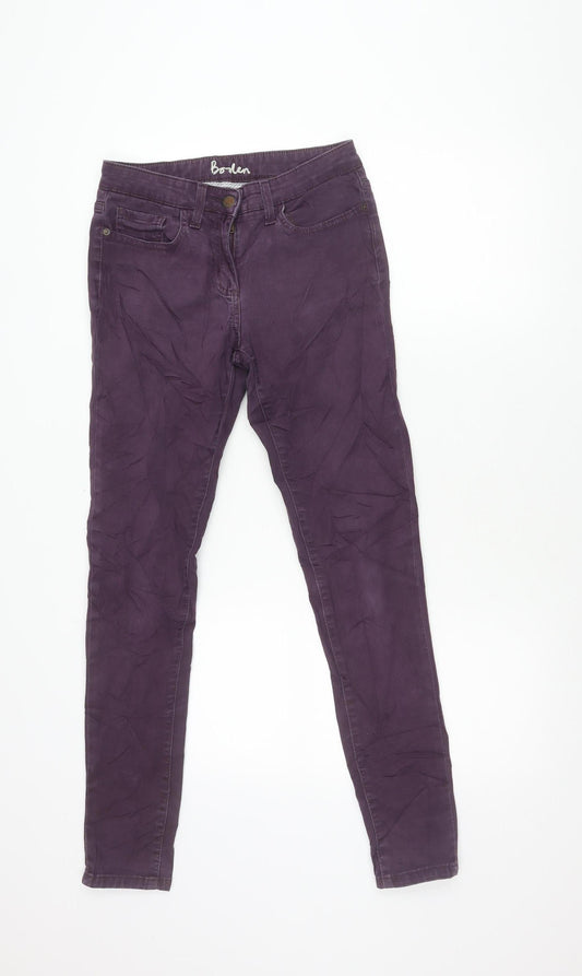 Boden Womens Purple Skinny Jeans Size 10 Slim Fit Stretch