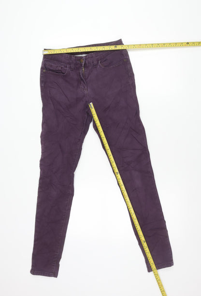Boden Womens Purple Skinny Jeans Size 10 Slim Fit Stretch