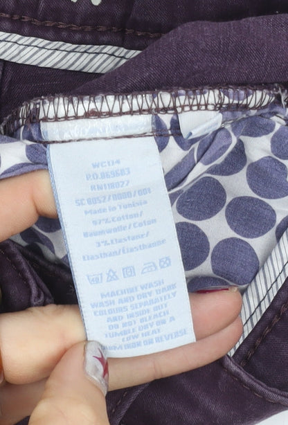 Boden Womens Purple Skinny Jeans Size 10 Slim Fit Stretch