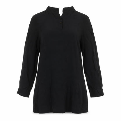 Womens UK Size 10 NAF NAF Black Tunic Blouse
