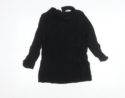 Womens UK Size 10 NAF NAF Black Tunic Blouse