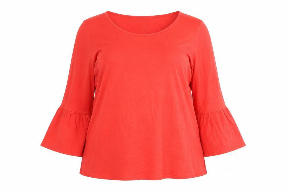 Womens UK Size 18 Roman Red Tunic Blouse