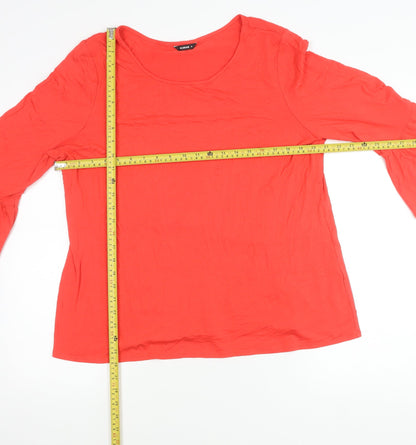 Womens UK Size 18 Roman Red Tunic Blouse