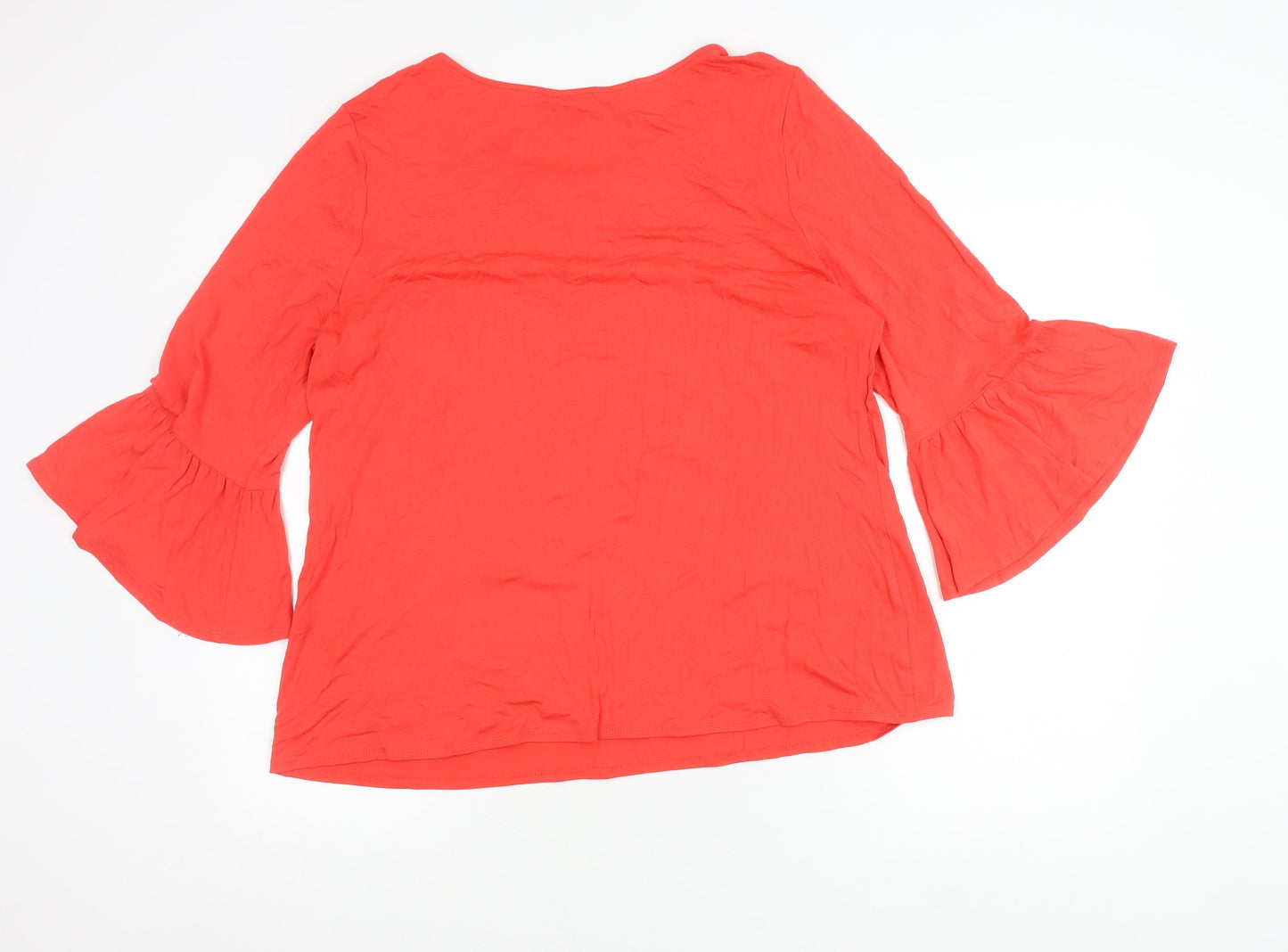 Womens UK Size 18 Roman Red Tunic Blouse