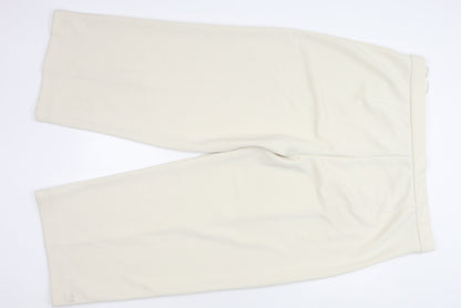 Womens UK Size 24 Marks and Spencer Regular Fit Casual Ivory Trousers