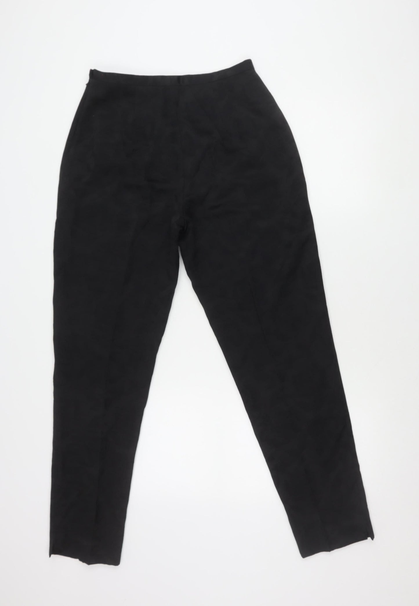 Gina Womens Black Size 12 Straight Leg Viscose Blend Trousers