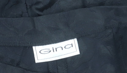 Gina Womens Black Size 12 Straight Leg Viscose Blend Trousers