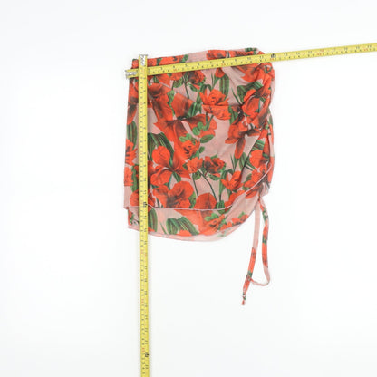 PrettyLittleThing Women’s Multicoloured Floral Wrap Skirt Size 6