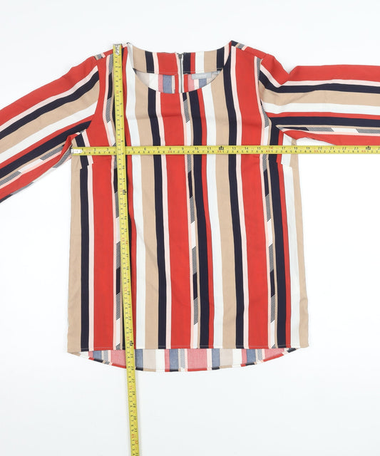 Womens UK Size XS Fransa Multicoloured Tunic Blouse