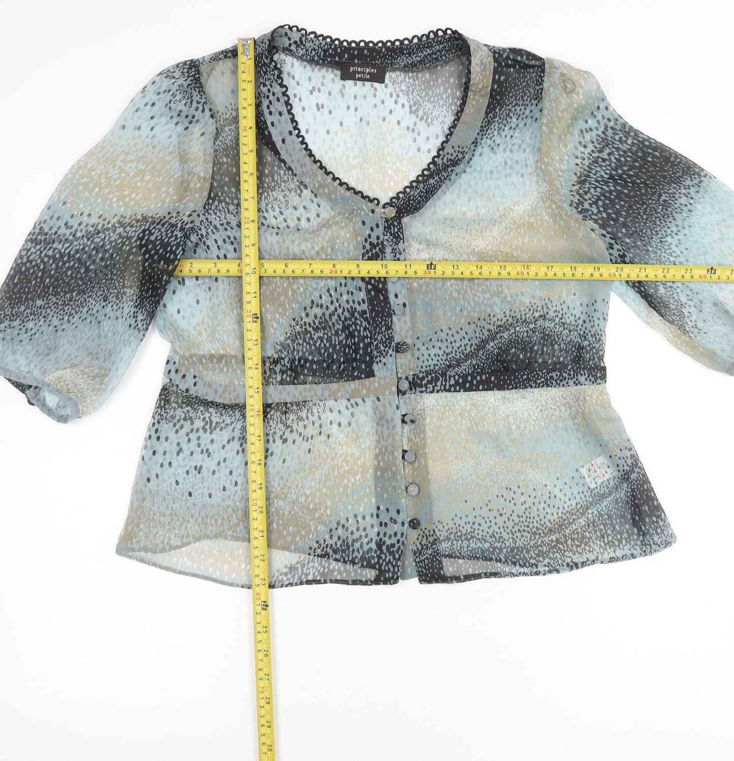 Womens UK Size 16 Principles Multicoloured Tunic Blouse