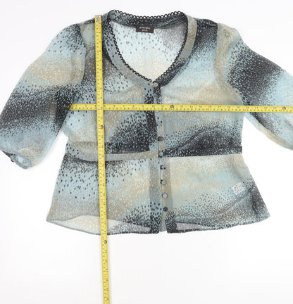 Womens UK Size 16 Principles Multicoloured Tunic Blouse
