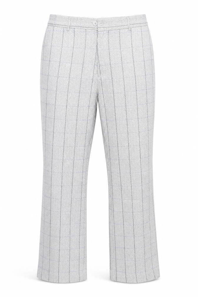 Cotton Traders Womens Grey Check Wool Blend Dress Pants Size 16 Regular