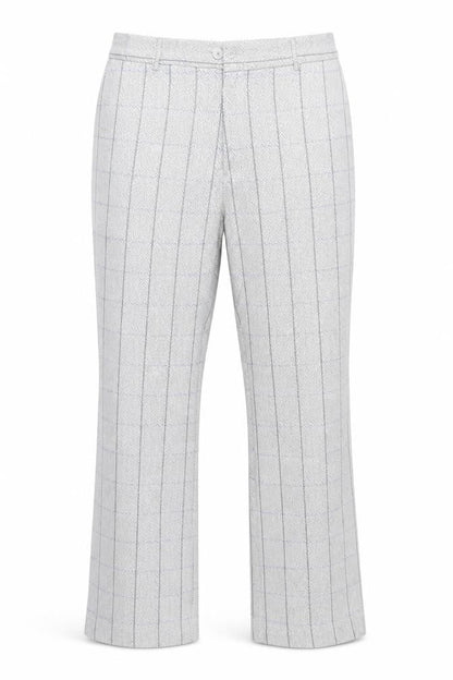 Cotton Traders Womens Grey Check Wool Blend Dress Pants Size 16 Regular