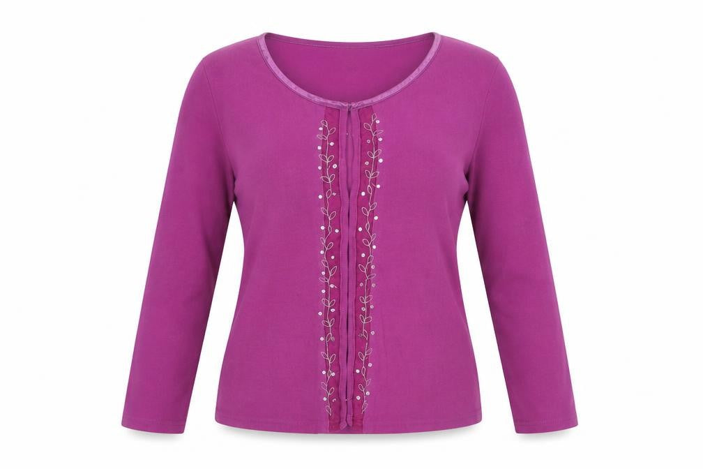 Womens UK Size 12 BHS Purple Cardigan Jumper