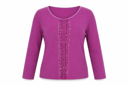 Womens UK Size 12 BHS Purple Cardigan Jumper