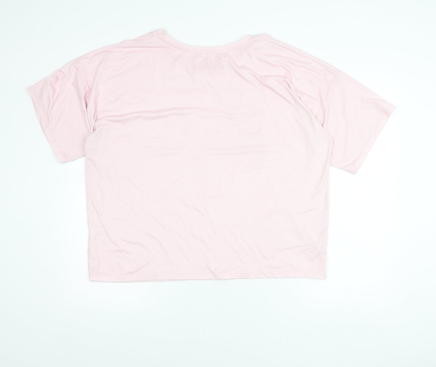 Barbie Women’s Pink Logo T-Shirt Size L Short Sleeve Casual