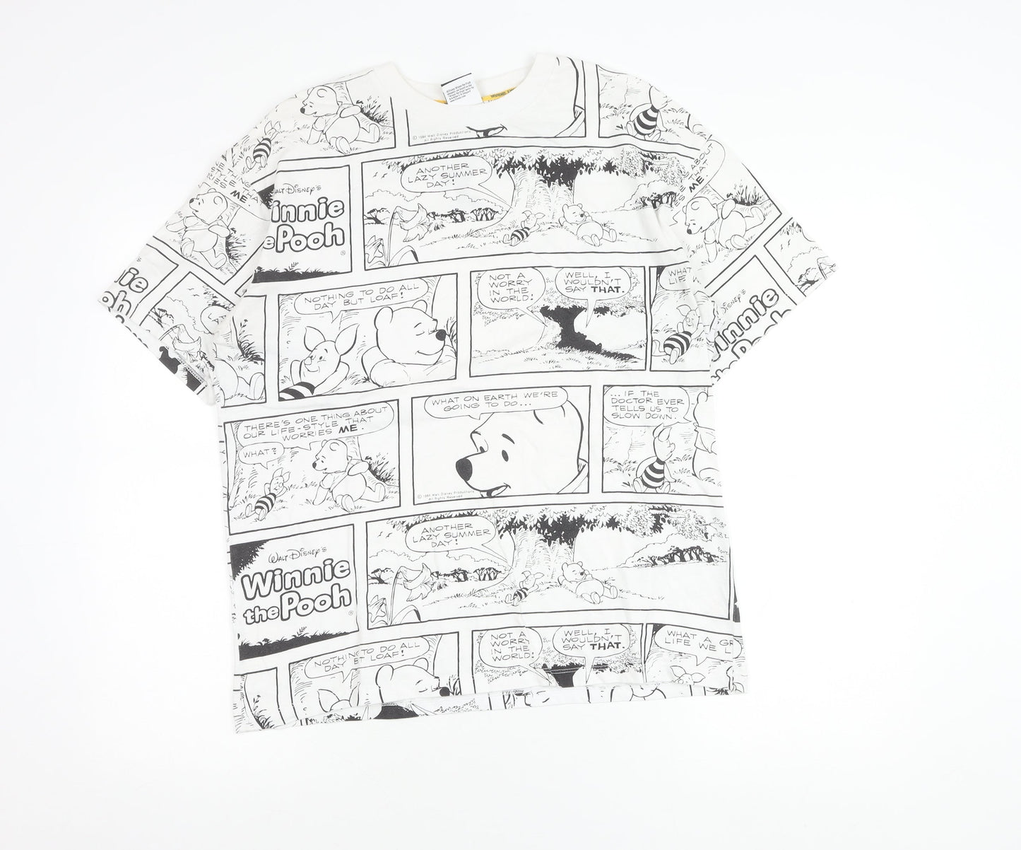 Womens UK Size 8 Disney at George White Basic T-Shirt