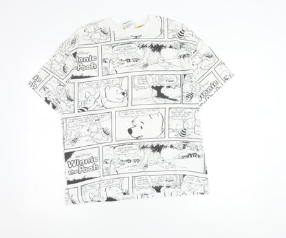 Womens UK Size 8 Disney at George White Basic T-Shirt