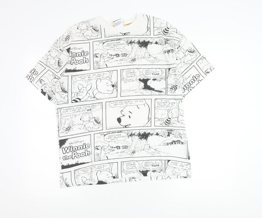 Womens UK Size 8 Disney at George White Basic T-Shirt