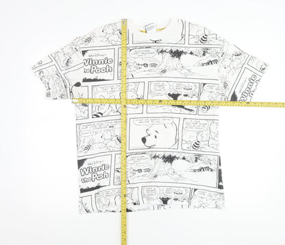 Womens UK Size 8 Disney at George White Basic T-Shirt