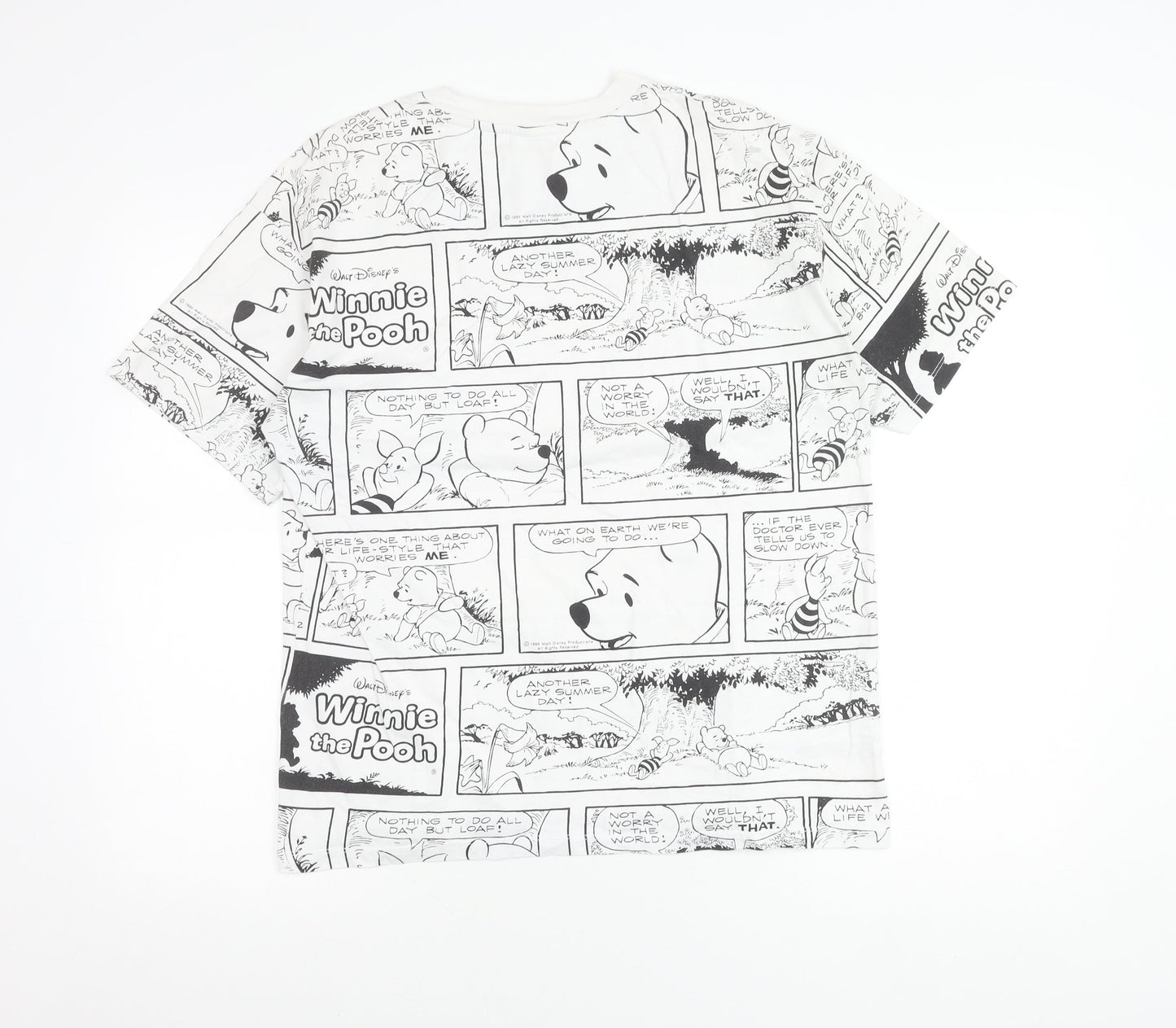 Womens UK Size 8 Disney at George White Basic T-Shirt