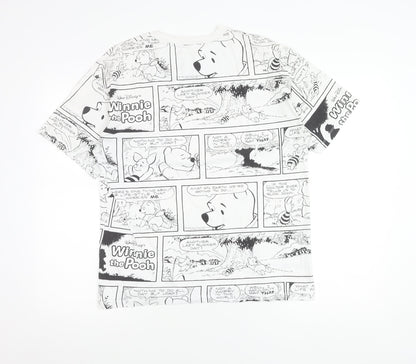Womens UK Size 8 Disney at George White Basic T-Shirt