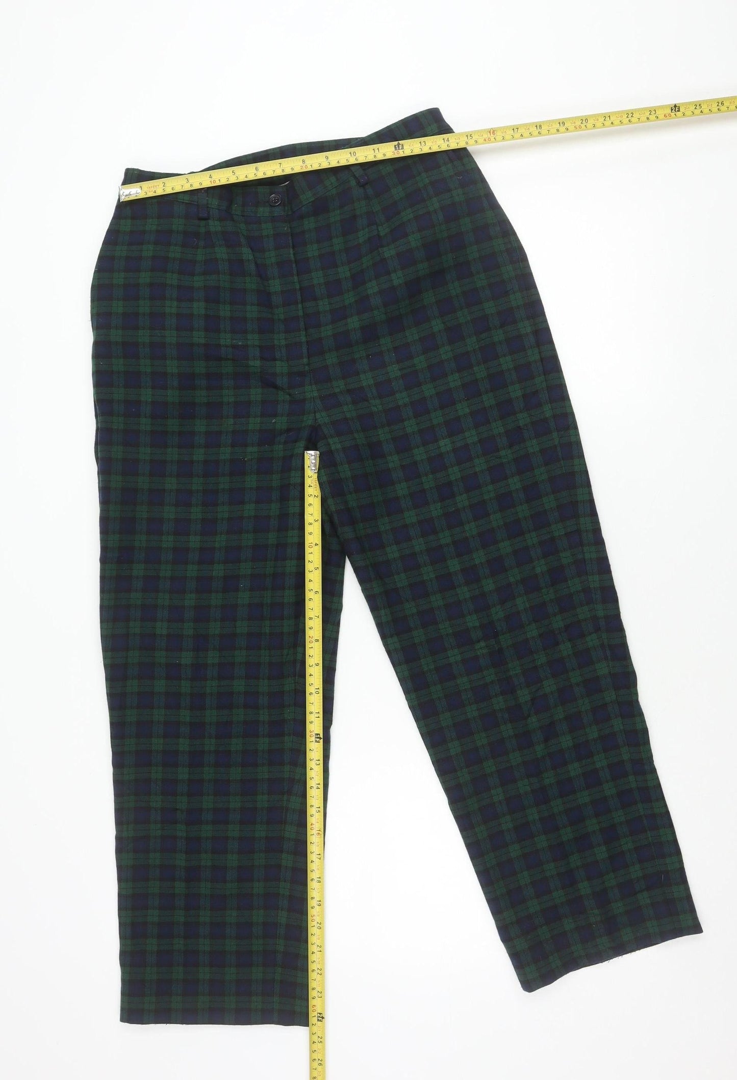Unisex Adultss UK Size L Country Collection Classic Fit Casual Green Trousers
