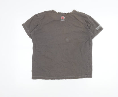 Slightly Offensive Men’s Grey Graphic Cotton T-Shirt Size S Terminator Funny