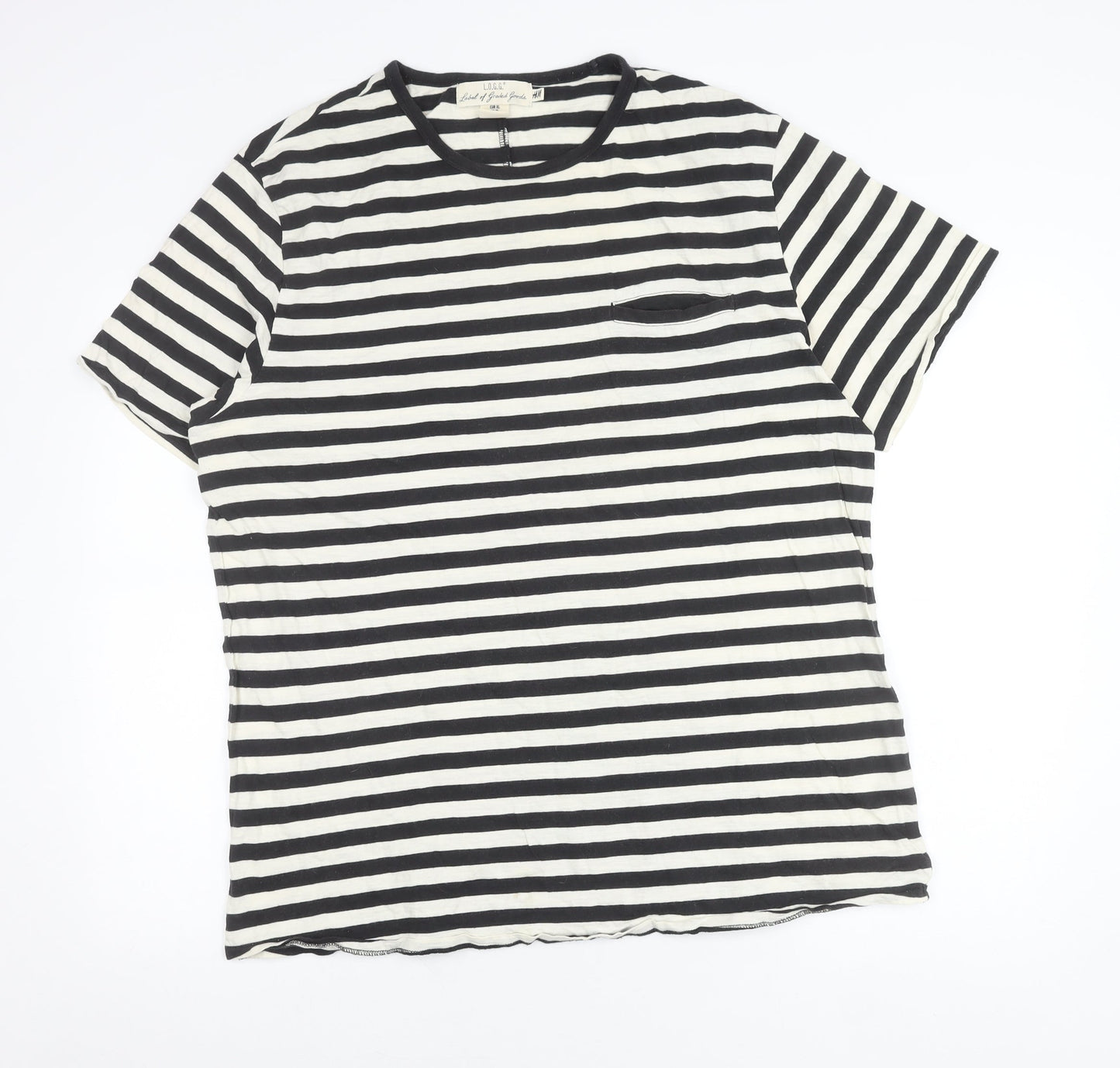 Womens UK Size XL H&M Black Basic T-Shirt