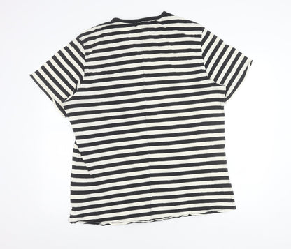 Womens UK Size XL H&M Black Basic T-Shirt