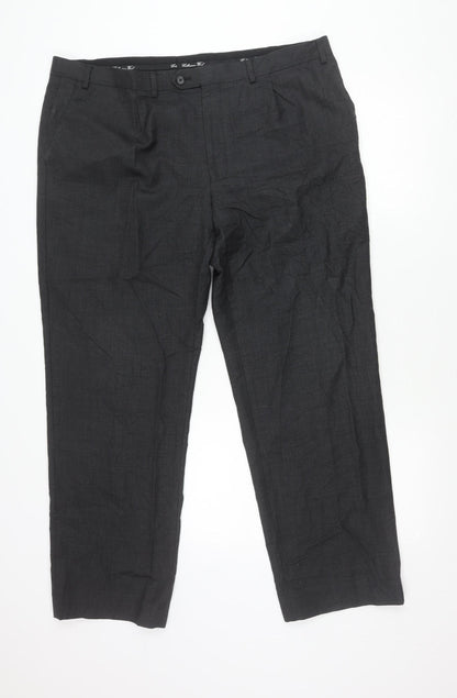 Marks and Spencer Men’s Grey Wool Dress Trousers 42W 31L