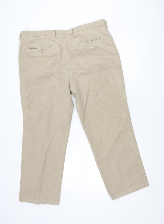 Hot!Mess Men’s Beige Chino Trousers XS Straight Leg Casual