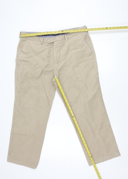 Hot!Mess Men’s Beige Chino Trousers XS Straight Leg Casual