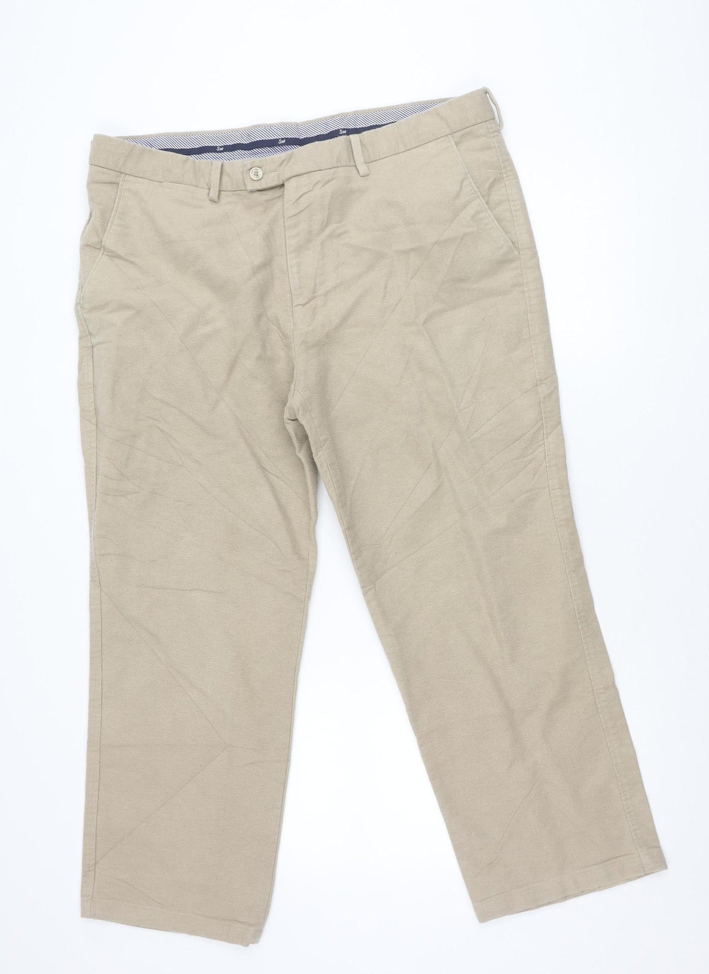 Hot!Mess Men’s Beige Chino Trousers XS Straight Leg Casual